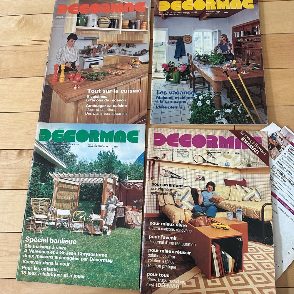 Vintage Décormag Magazine Set 1979